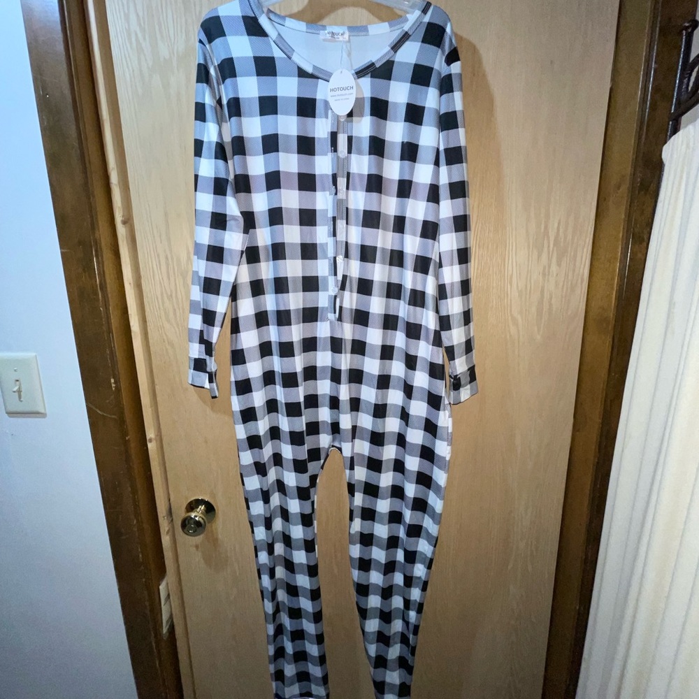 Hotouch Onesie Pajamas for Women Long Sleeve Adult Union Suit Thermal Underwear